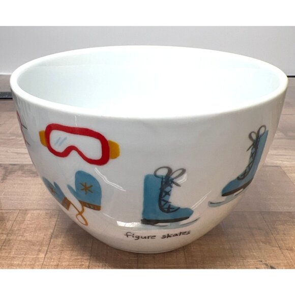 Crate & Barrel Holiday-Themed Ceramic Bowls Set Of 3 - Picture 12 of 13